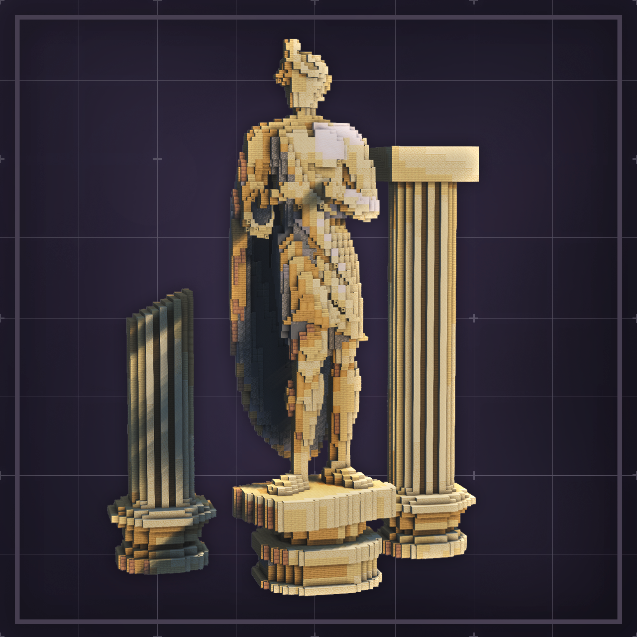Marble Archon - Statues Minecraft Build Download | KnightyBuilds