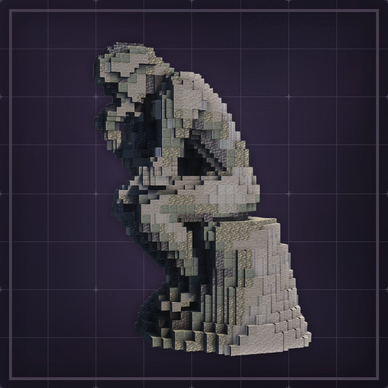 The Thinker - Statues Minecraft Build Download | KnightyBuilds