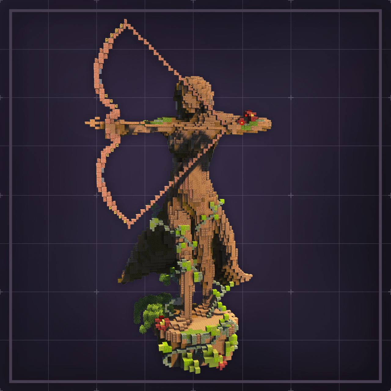 Garden Archer - Statues Minecraft Build Download | KnightyBuilds
