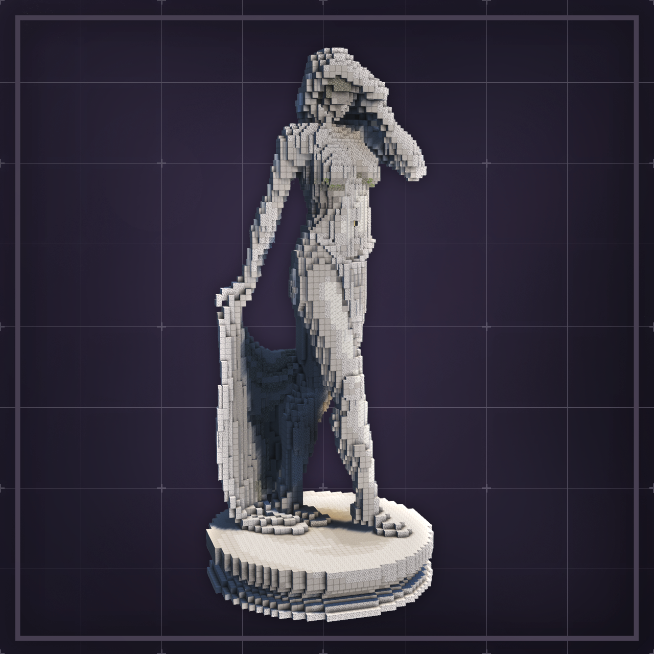 Elegant Statue - Statues Minecraft Build Download | KnightyBuilds