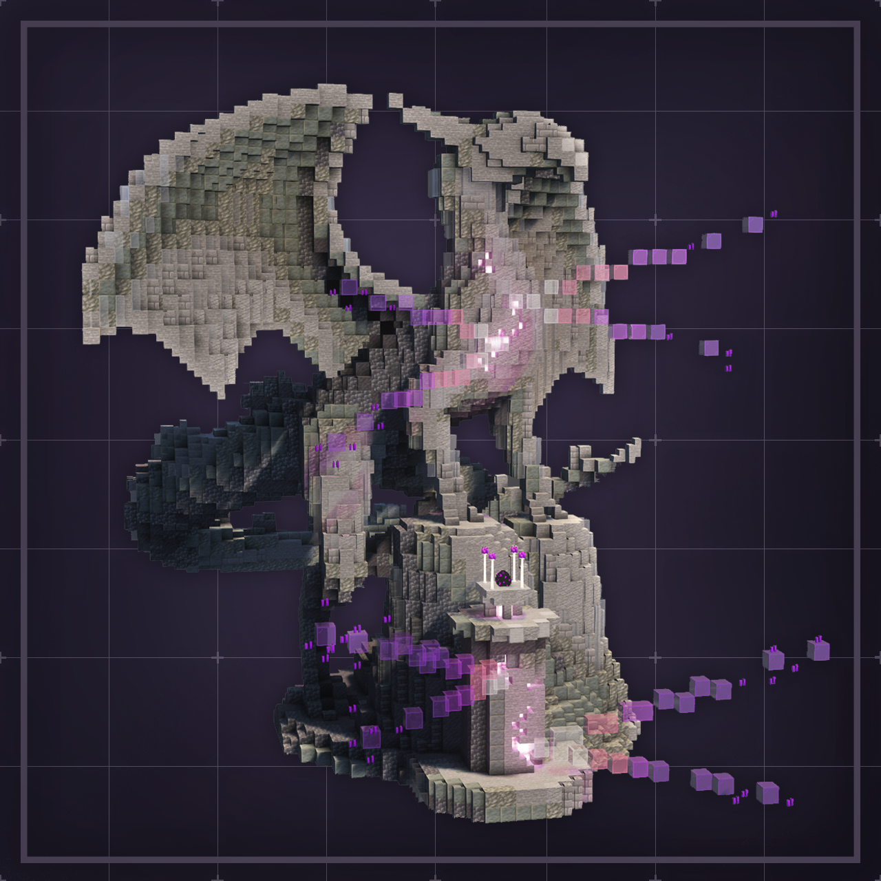 Dragon Podium - Statues Minecraft Build Download | KnightyBuilds