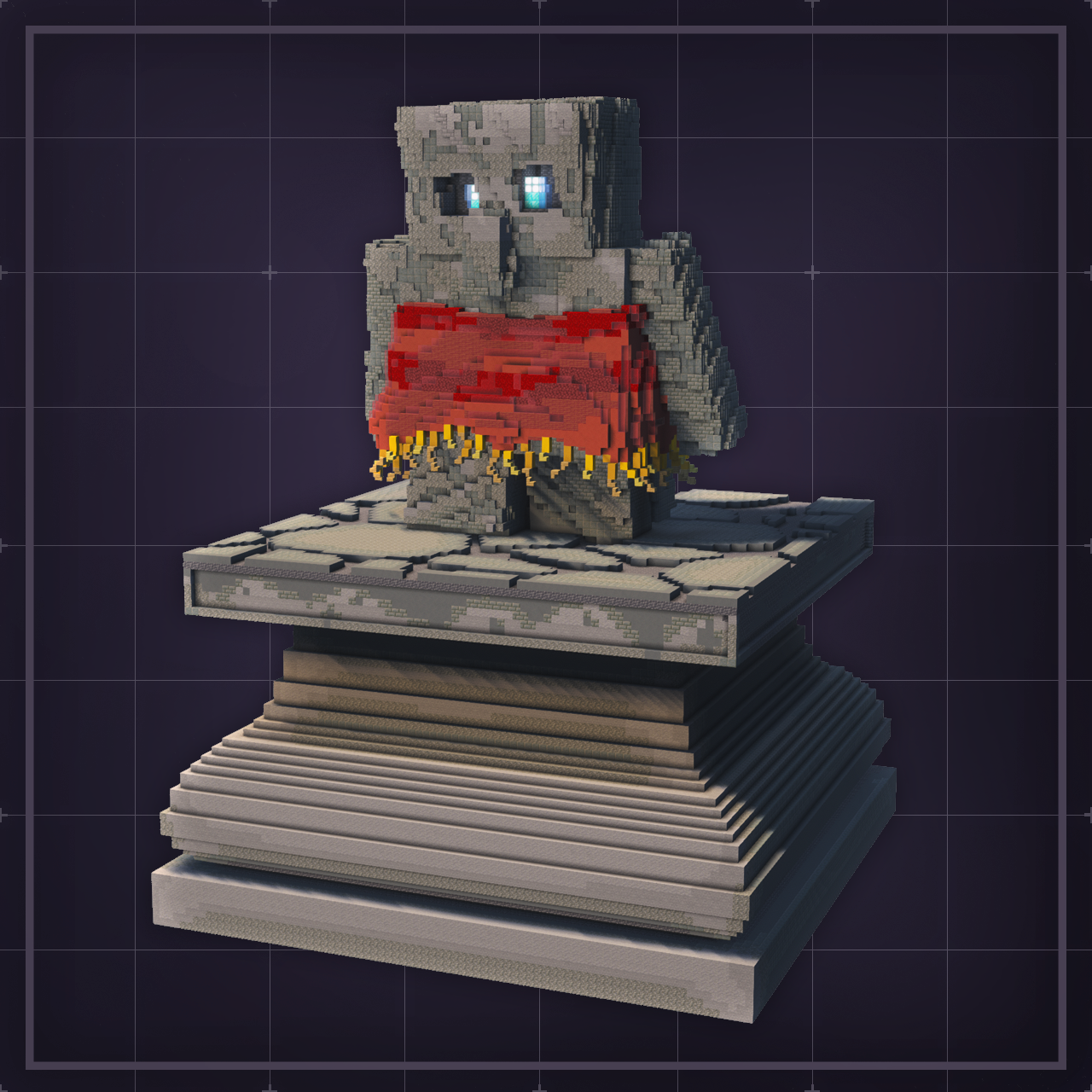 Tuff Golem Figurine - Organics Minecraft Build Download | KnightyBuilds