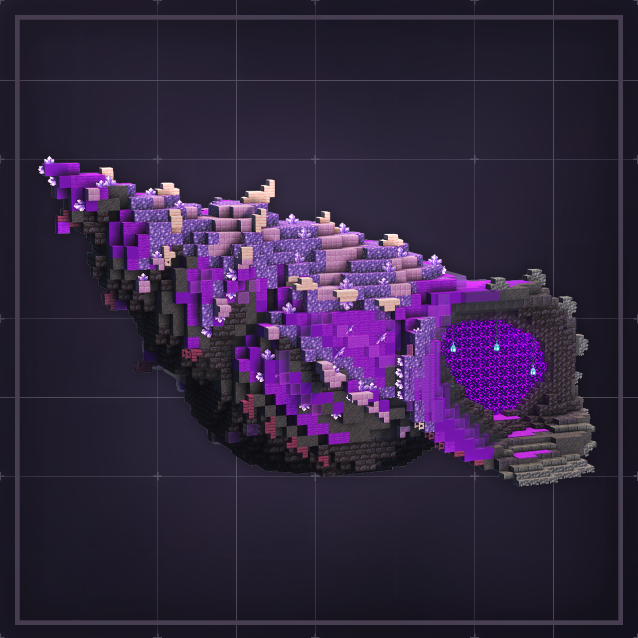 Shell Portal - Portals Minecraft Build Download | KnightyBuilds
