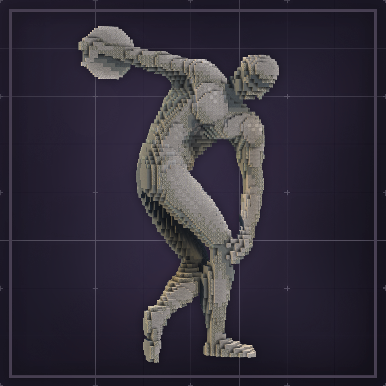 Discobolus - Statues Minecraft Build Download | KnightyBuilds