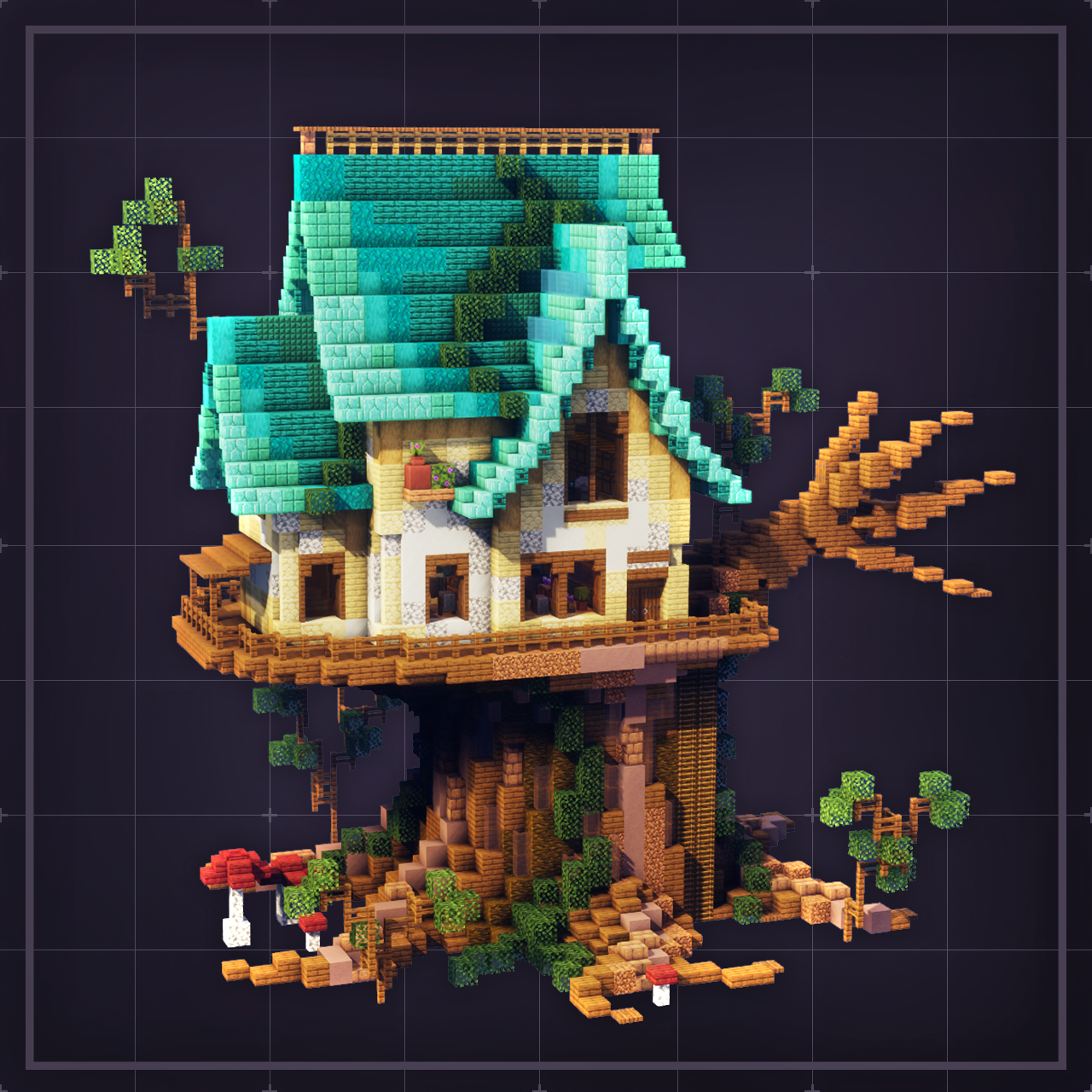 Cabin Lodge - Houses Minecraft Build Download | KnightyBuilds